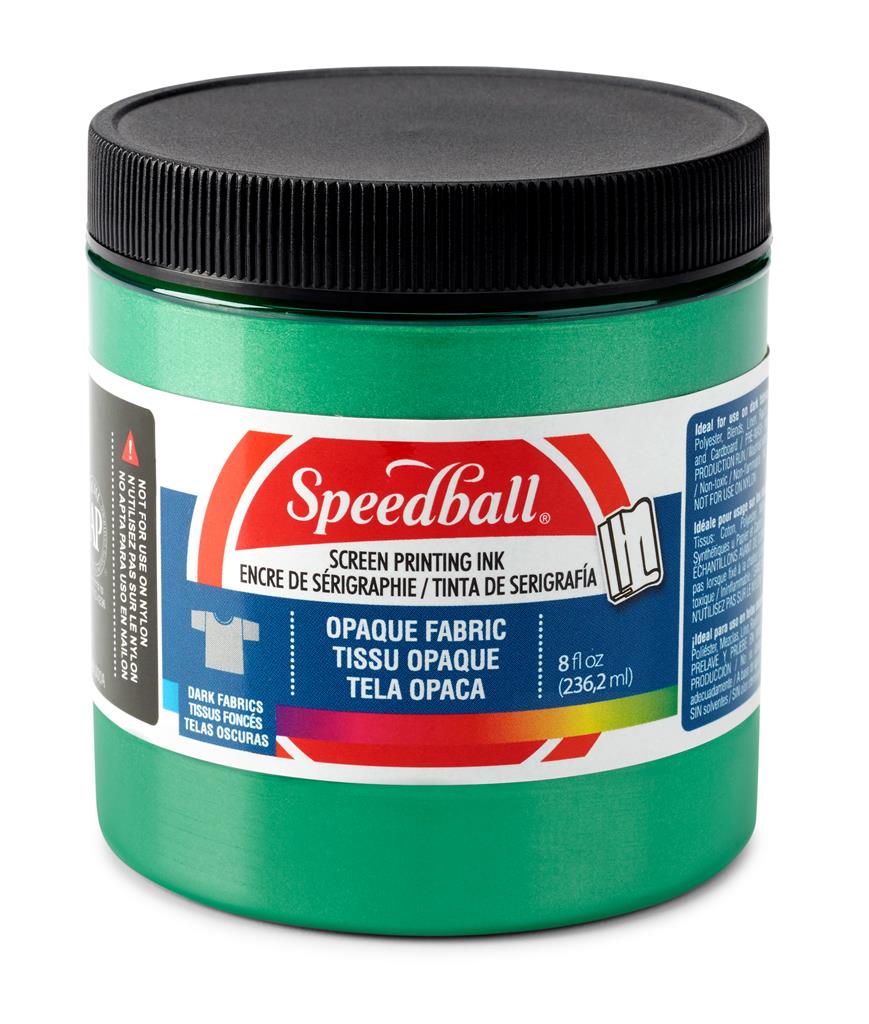 Speedball Opaque Fabric Screen Printing Ink Emerald 8oz (4804)