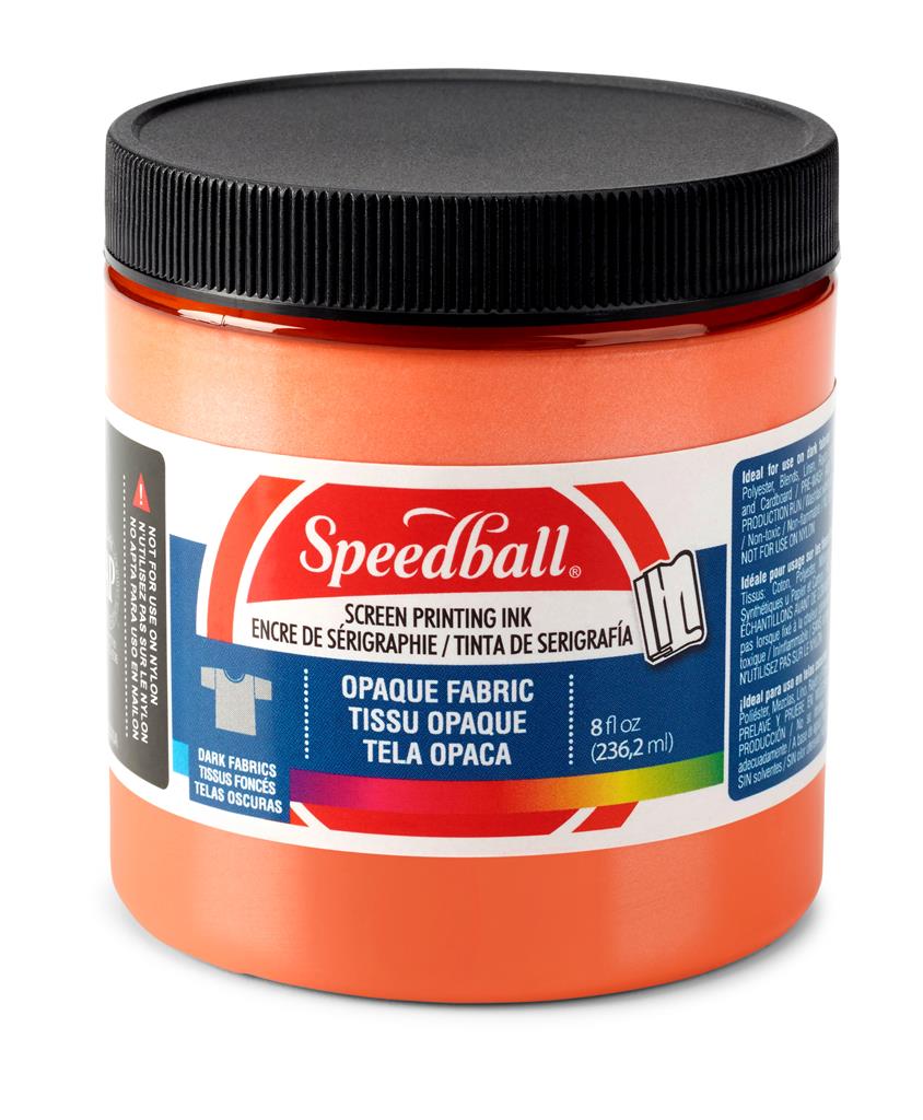 Speedball Opaque Fabric Screen Printing Ink Sherbet 8oz (4809)