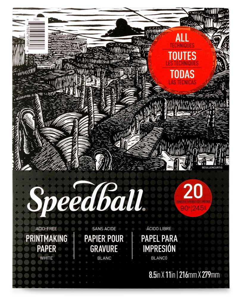 Speedball Printmaking Paper Pad 8.5" x 11" 245gsm (20shts)