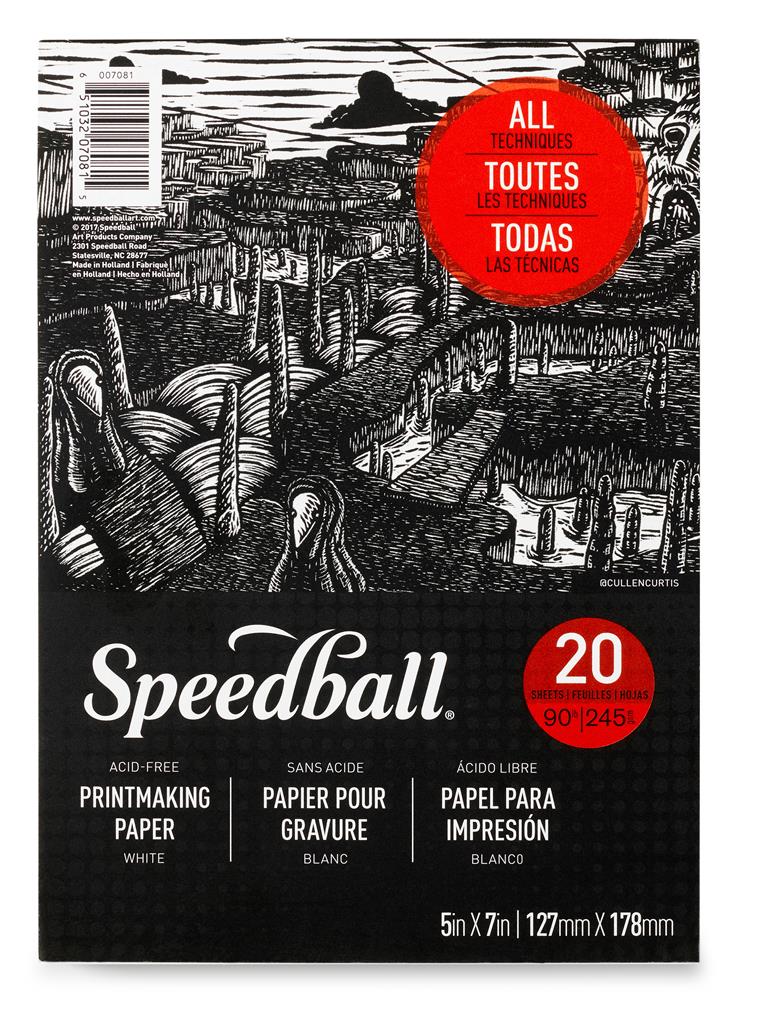 Speedball Printmaking Paper Pad 5" x 7" 245gsm (20shts)