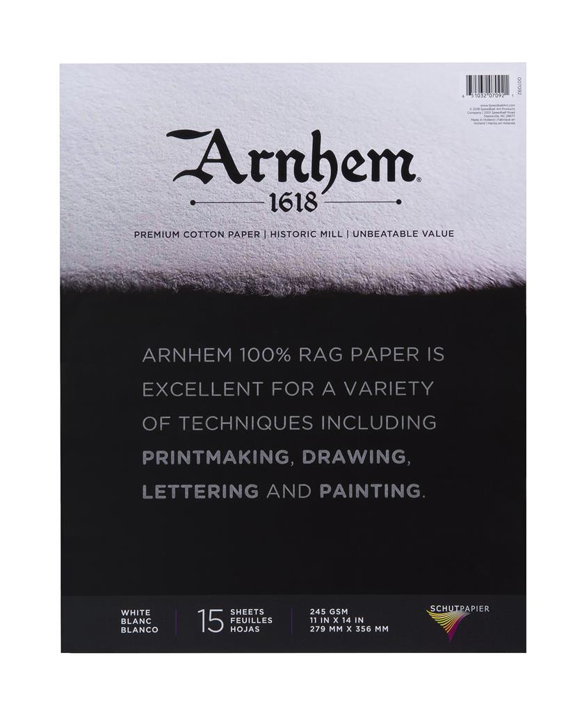 Speedball Arnhem 1618 Printmaking Paper Pad 11" x 14" 245gsm (15sht)