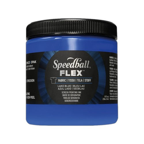 Speedball Flex Screen Printing Fabric Ink Lake Blue 8oz (5202)