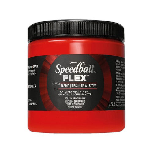 Speedball Flex Screen Printing Fabric Ink Chili Pepper 8oz (5204)