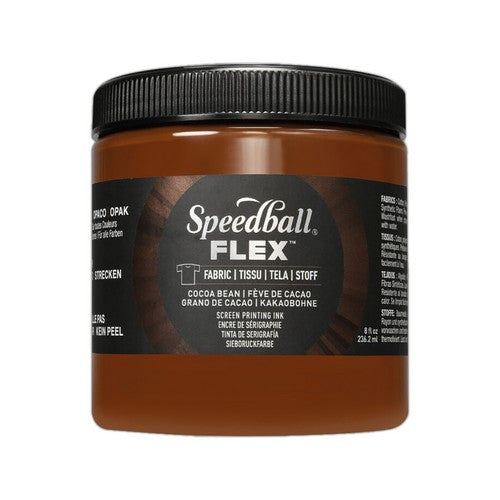 Speedball Flex Screen Printing Fabric Ink Cocoa Bean 8oz (5211)