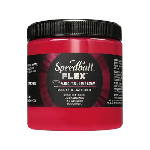 Speedball Flex Screen Printing Fabric Ink Fuchsia 8oz (5212)