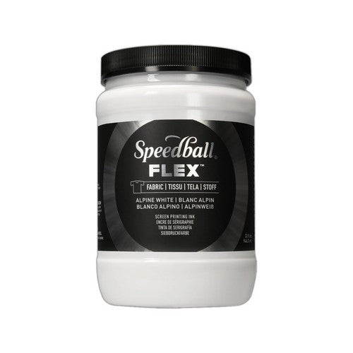 Speedball Flex Screen Printing Fabric Ink Alpine White 32oz (5226)