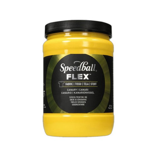 Speedball Flex Screen Printing Fabric Ink Canary 32oz (5228)