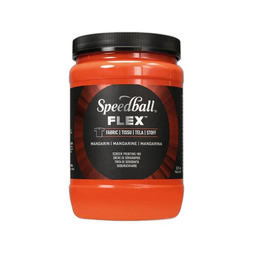 Speedball Flex Screen Printing Fabric Ink Mandarin 32oz (5230)