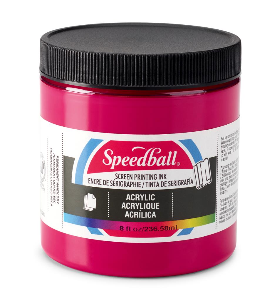 Speedball Acrylic Screen Printing Ink Process Magenta 8oz (6211)