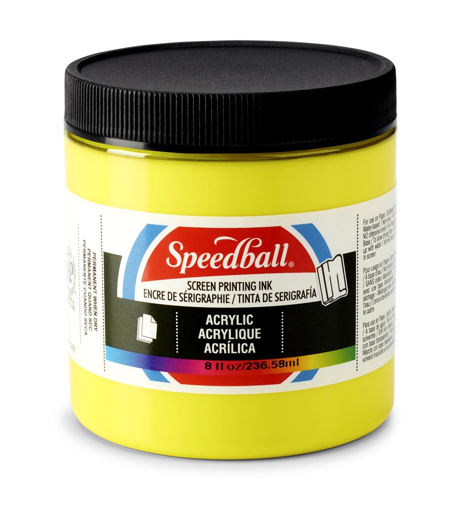 Speedball Acrylic Screen Printing Ink Process Yellow 8oz (6212)