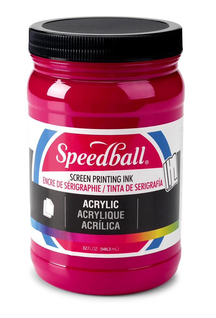 Speedball Acrylic Screen Printing Ink Process Magenta 32oz (6411)