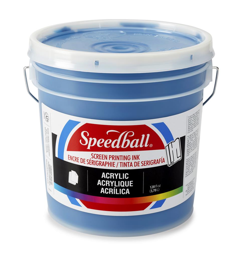 Speedball Acrylic Screen Printing Ink Process Cyan 3.7L Tub (6610)