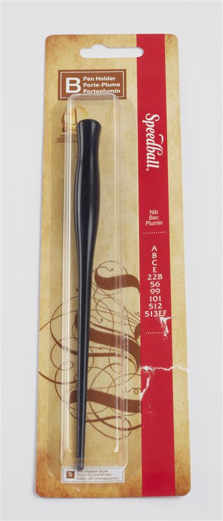 Speedball Calligraphy Pen Nib Holder Black for #100 #101 Nibs Blistercard