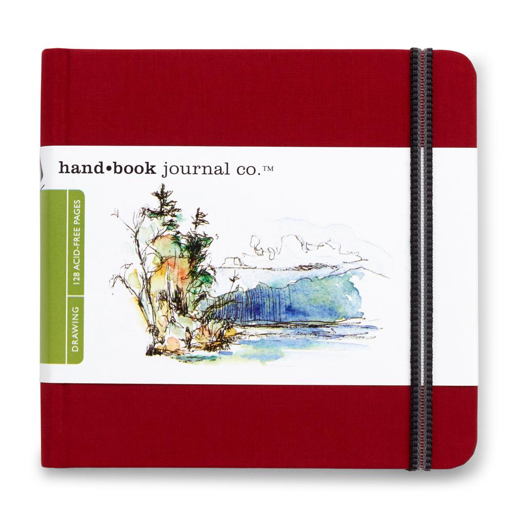 Speedball Drawing Journal 5.5" x 5.5" Square Vermilion Red