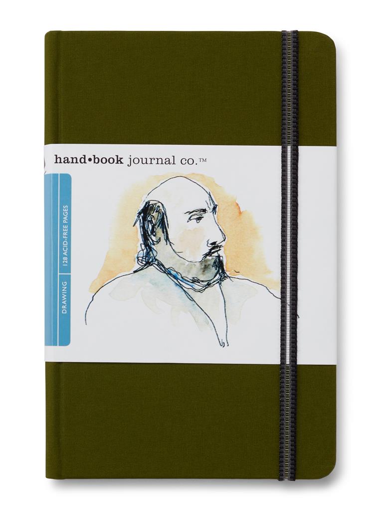 Speedball Drawing Journal 5.5" x 8.25" Portrait Cadmium Green