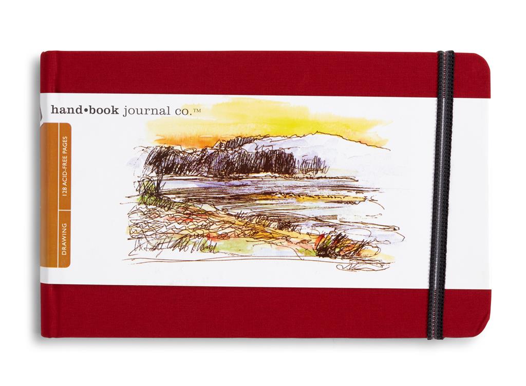 Speedball Drawing Journal 5.5" x 8.25" Landscape Vermilion Red