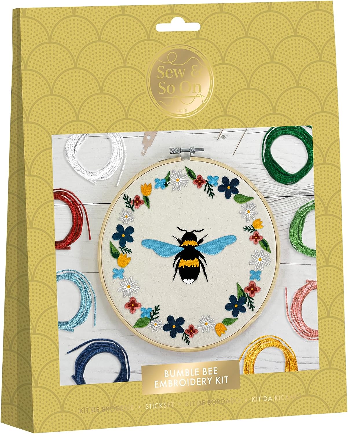 Sew & So On Embroidery Kit - Bee