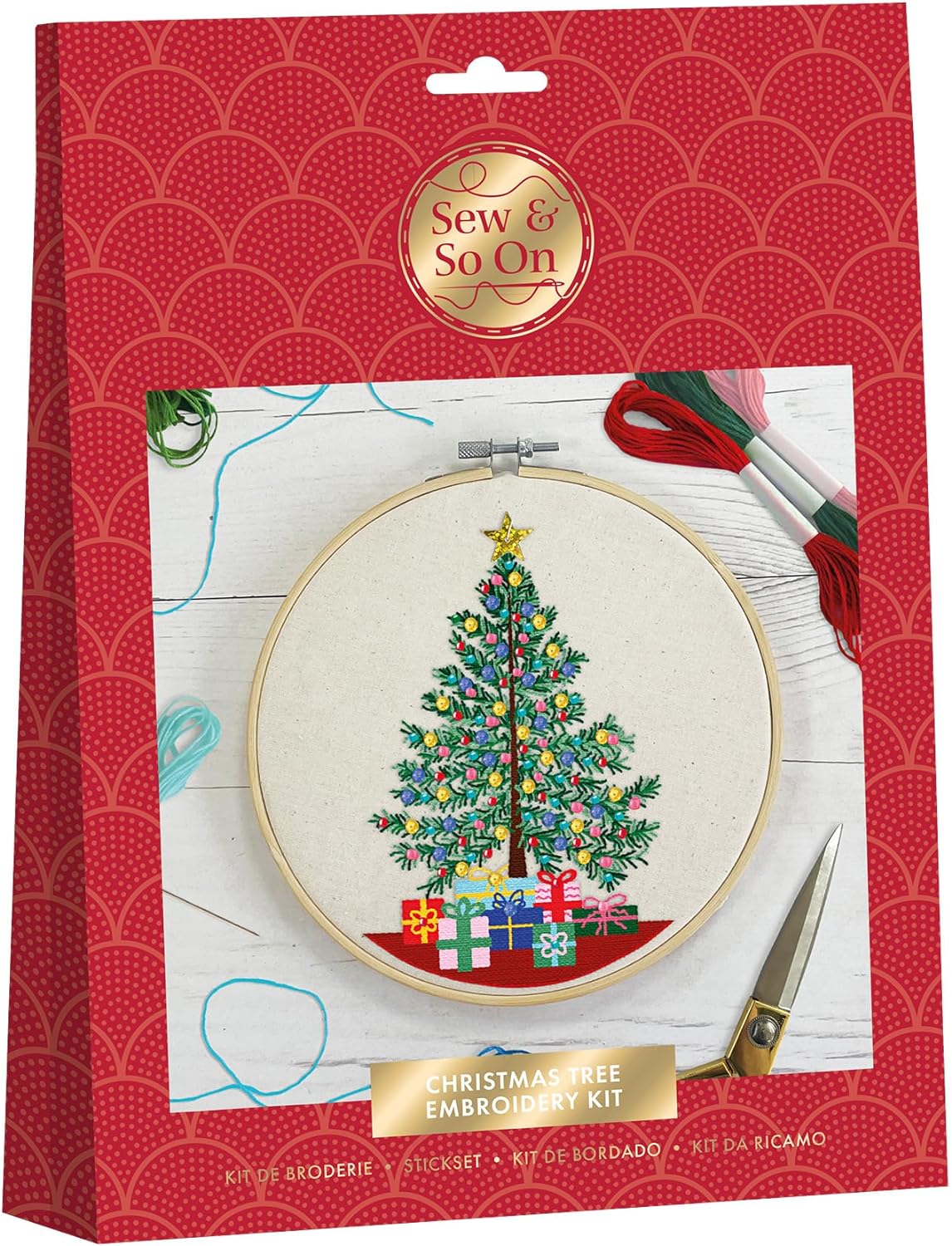 Sew & So On Embroidery Kit - Christmas Tree