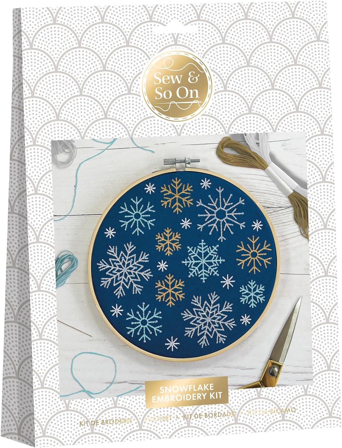 Sew & So On Embroidery Kit - Snowflakes