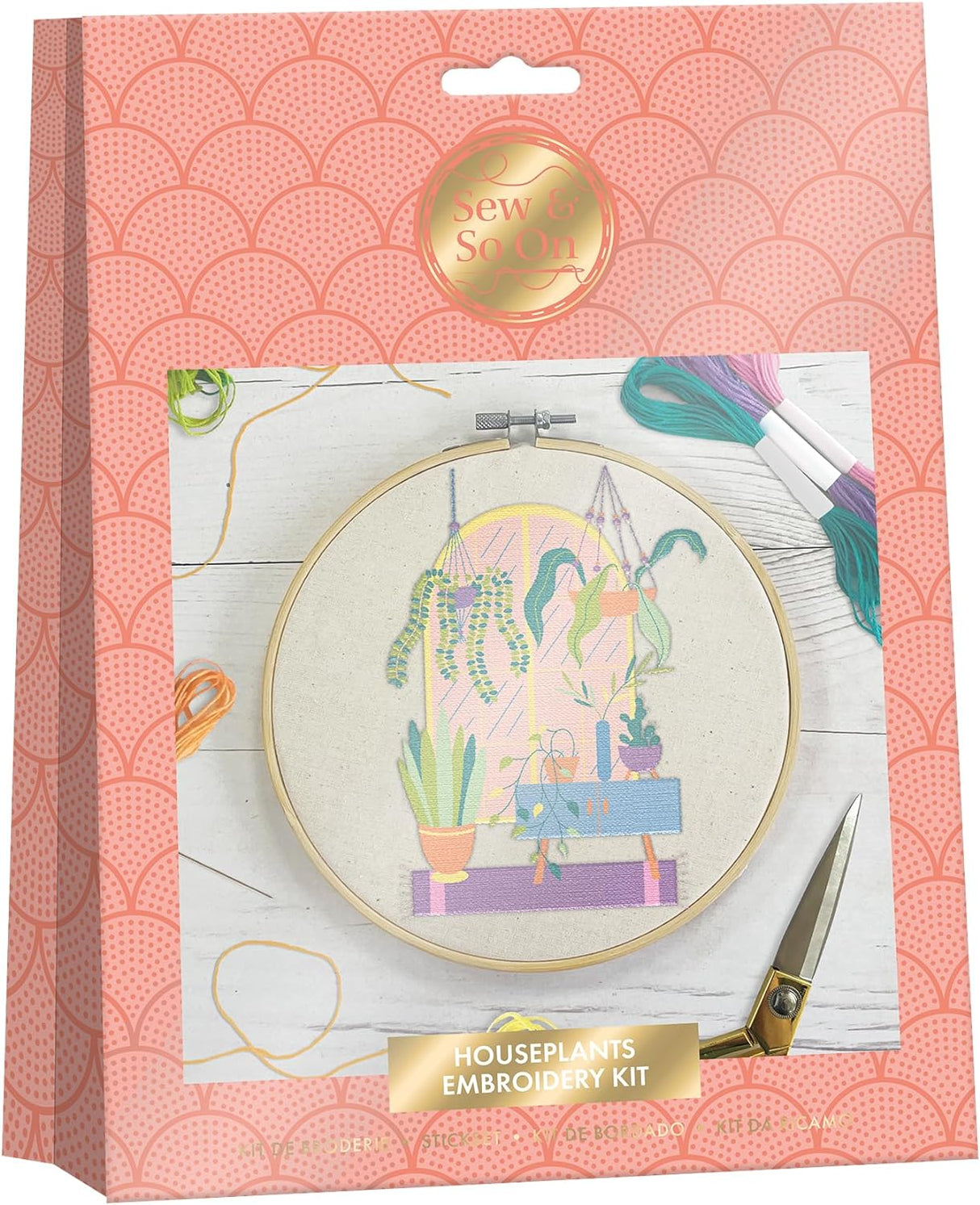 Sew & So On Embroidery Kit - Houseplants