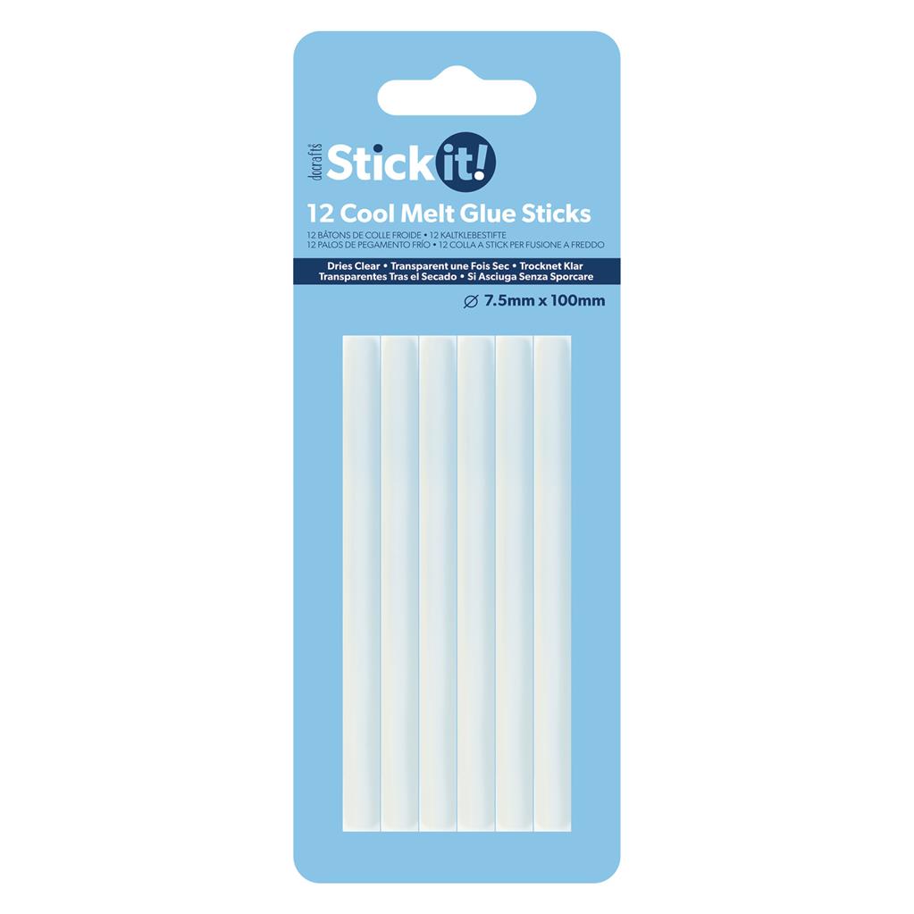 Stick It! Cool Melt Glue Gun Sticks 7.5mm x 100mm (12pk)