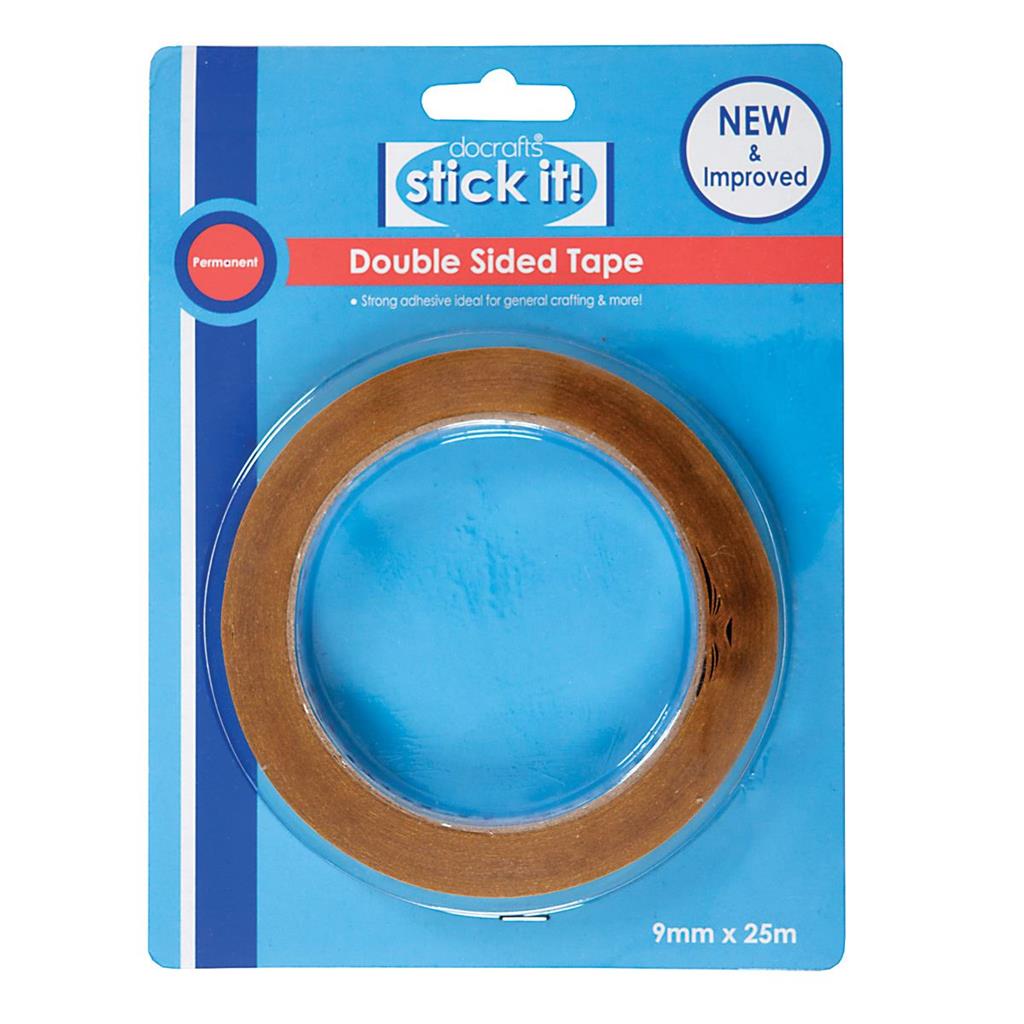 Stick It! Double Sided Tape 9mm (25m Roll)