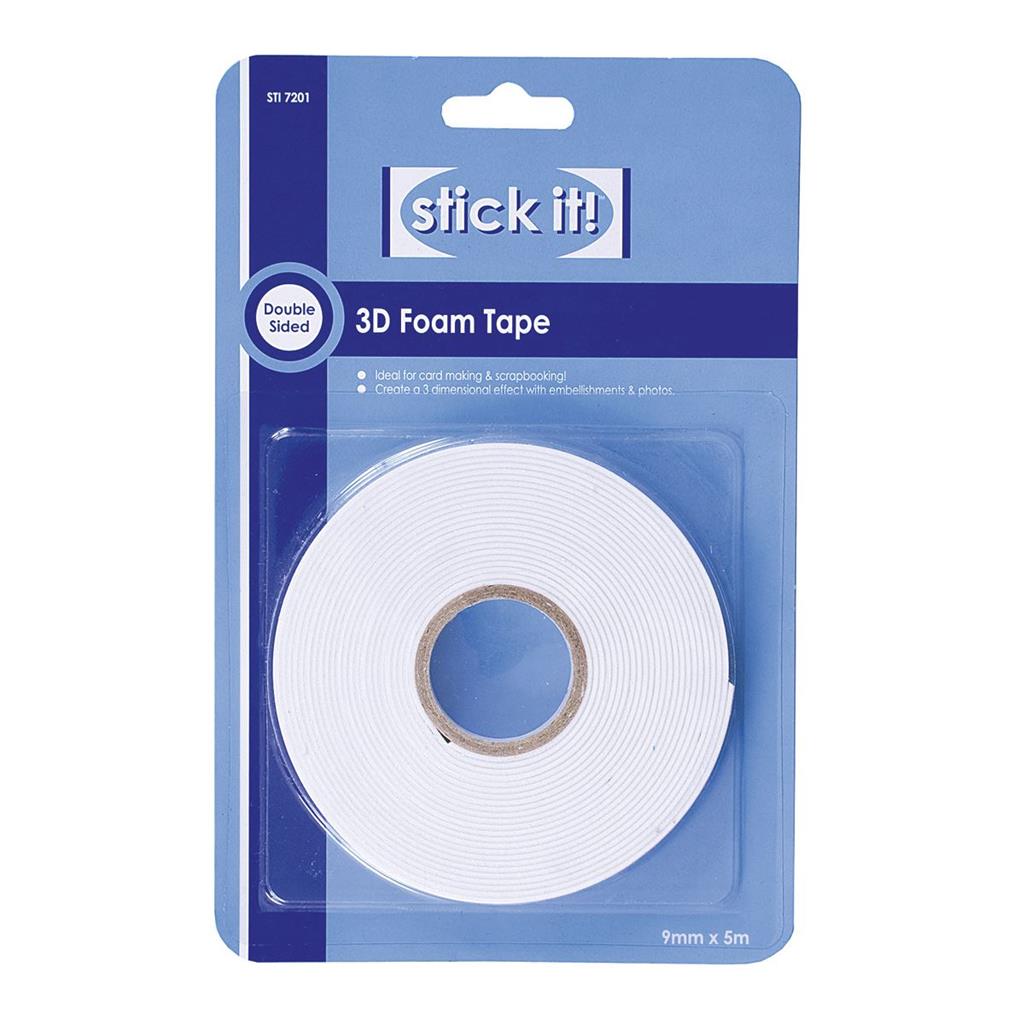 Stick It! 3D Foam Tape 9mm (5m Roll)