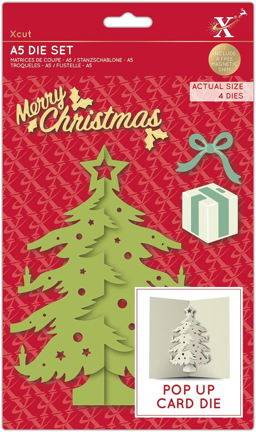 Xcut A5 Dies - Pop Up Card - Christmas Tree