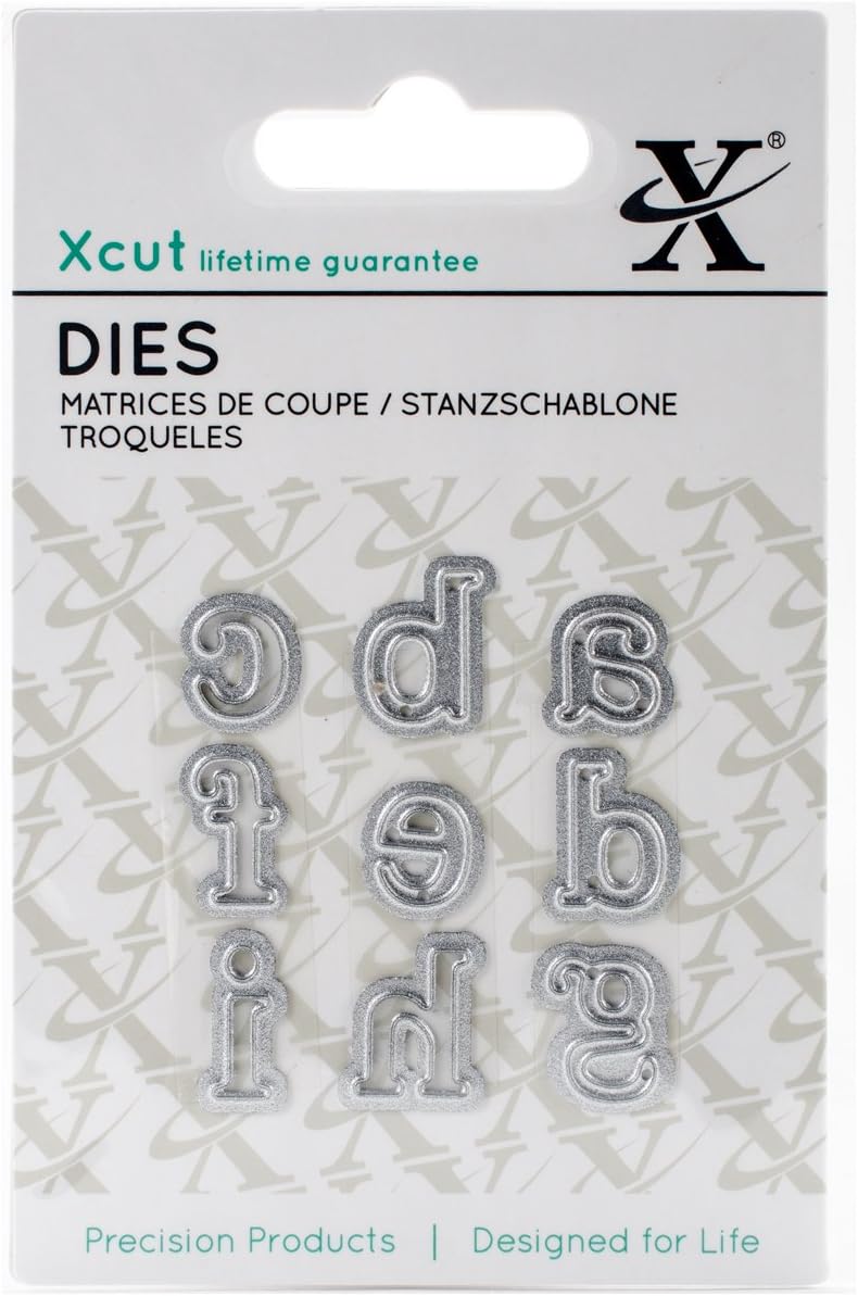 Xcut Mini Dies - Serif Alphabet (a to i)