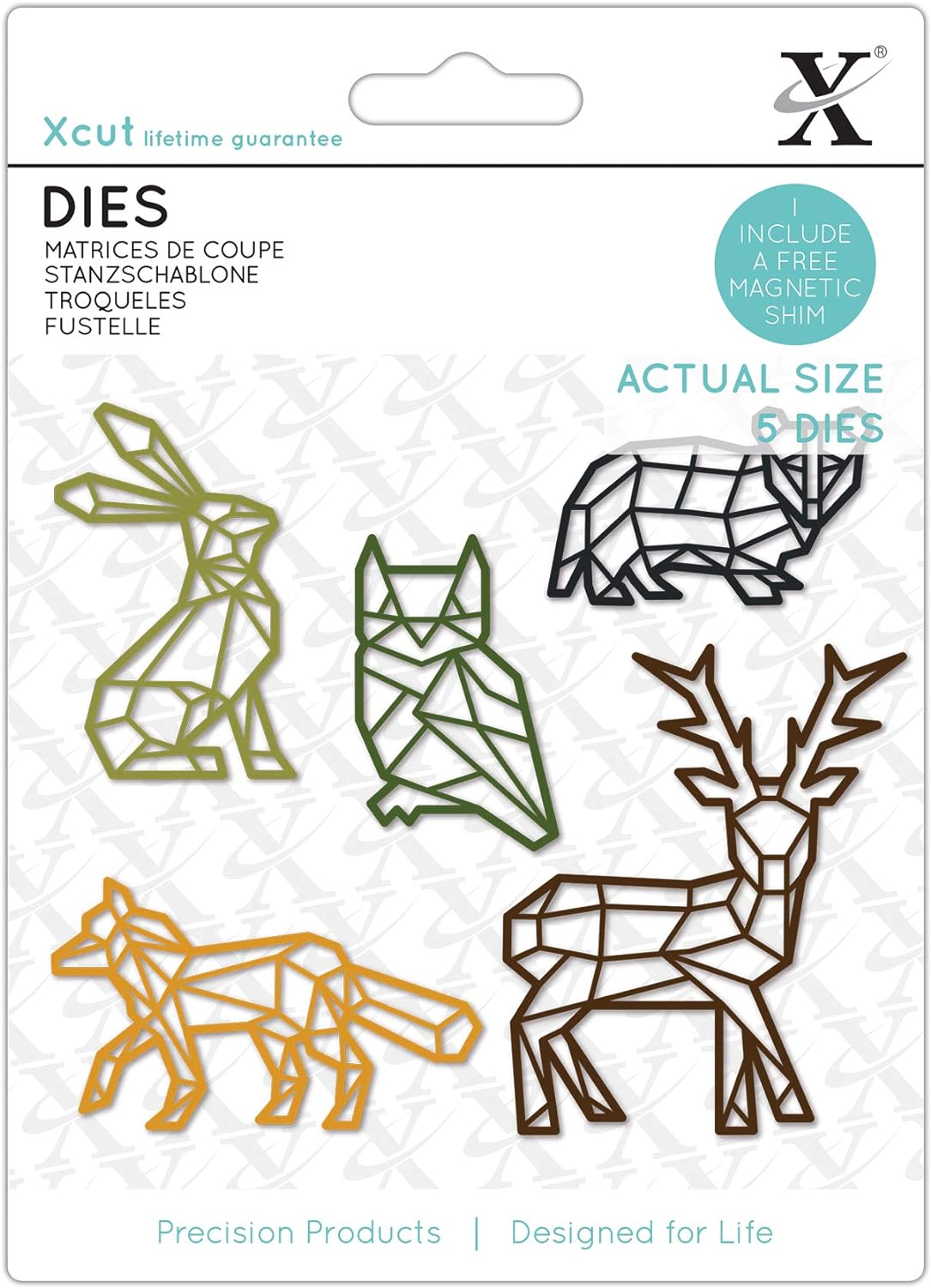 Xcut Dies - Geometric Woodland Animals