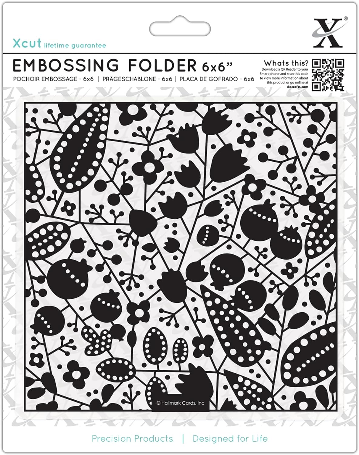 Xcut 6" x 6" Embossing Folder - Berries