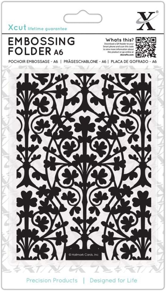 Xcut A6 Embossing Folder - Clover Leaves