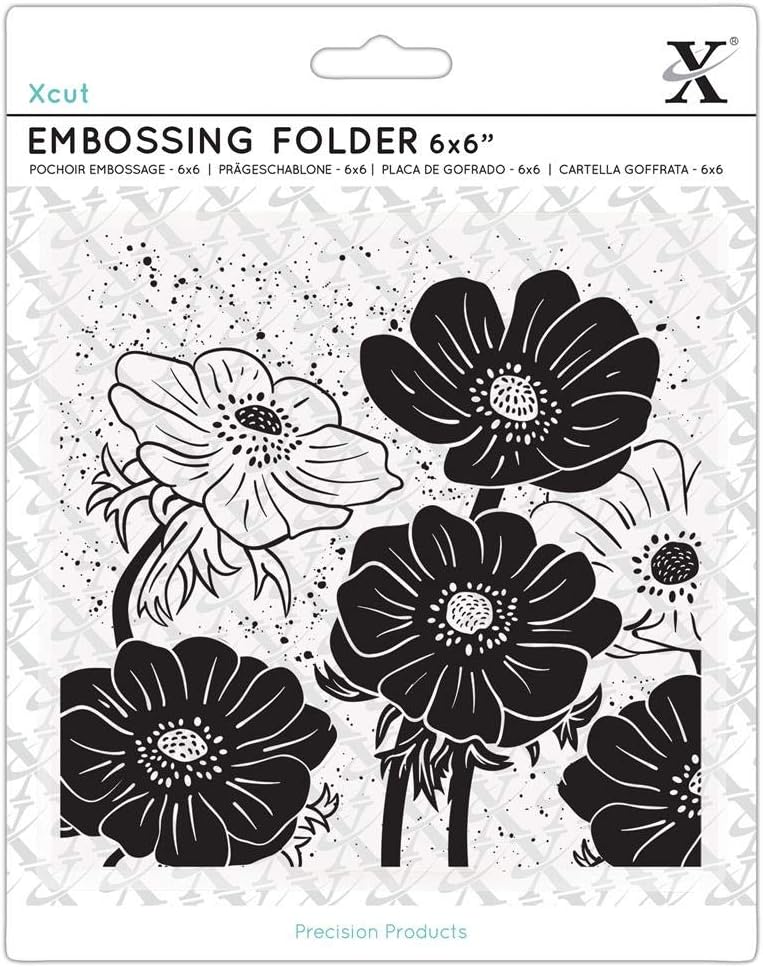 Xcut 6" x 6" Embossing Folder - Full Bloom Helleborus