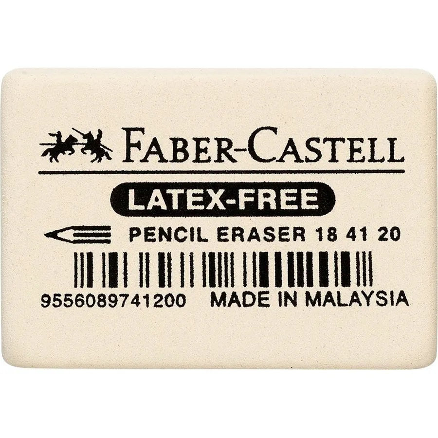 faber-castell white soft natural eraser