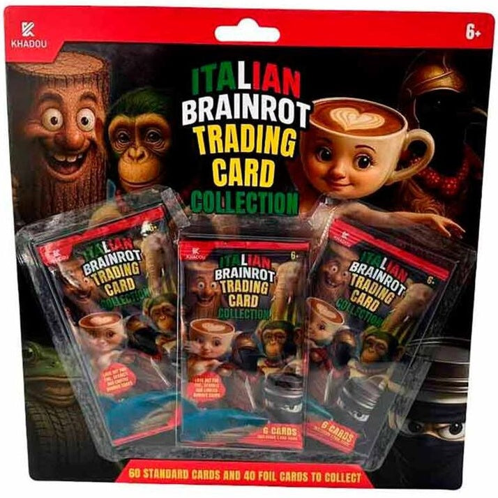 Italian Brainrot Trading Cards (6pk) 3 Packs Blistercard