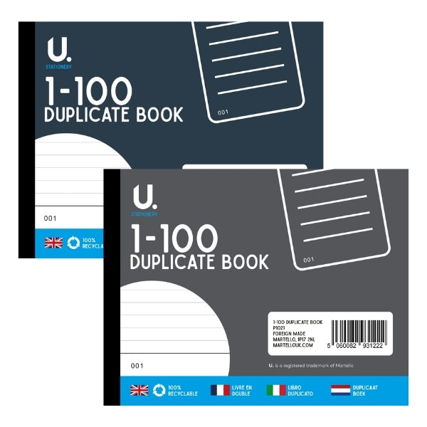 U.Copy Duplicate Book Half Size (1-100)